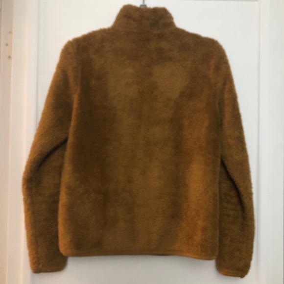 UNIQLO Youth TEDDY Jacket  Mock Neck Brown Size Small - Picture 2 of 11